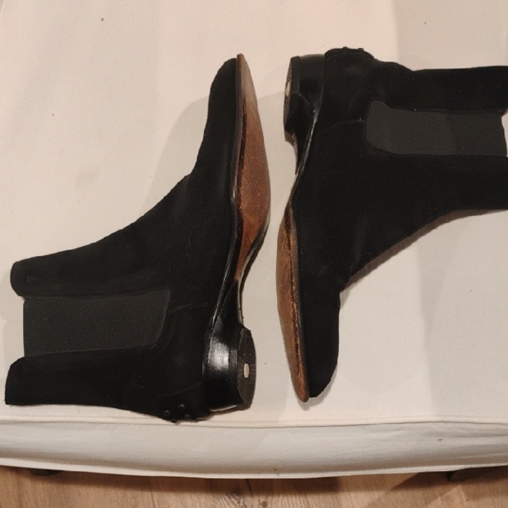 TODS Elegant Black Ankle Booties for Women 7.5